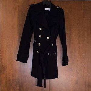 Calvin Klein woman’s black trench coat